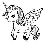 unicorn kleurplaat printen