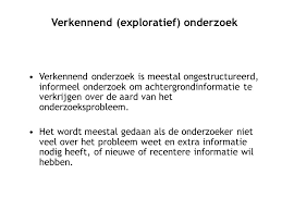 verkennend onderzoek