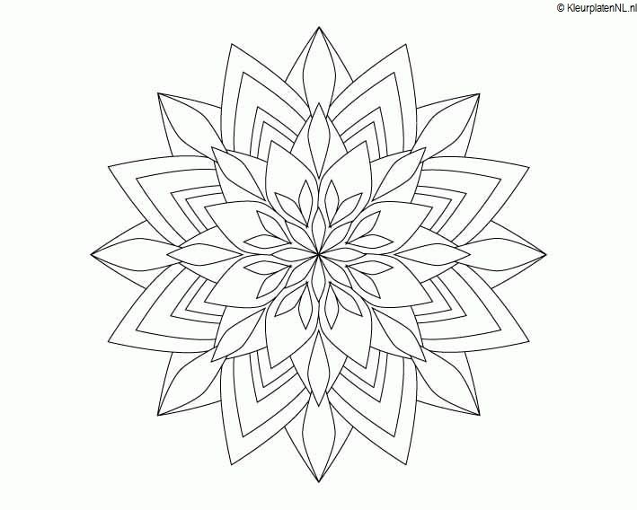 mandala kleurplaat