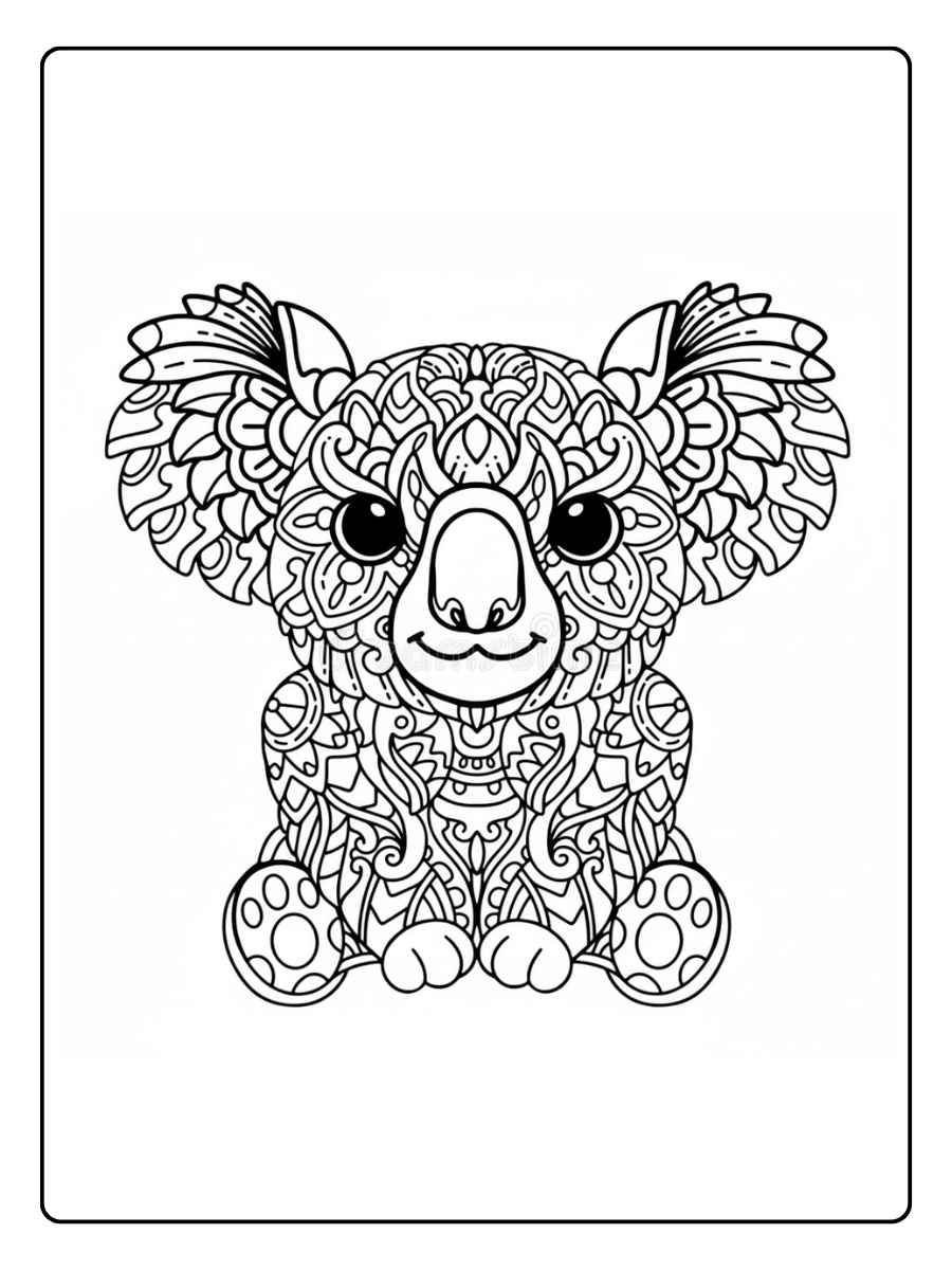 kleurplaat mandala dieren