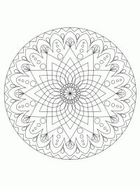 mandala kleurplaat kind