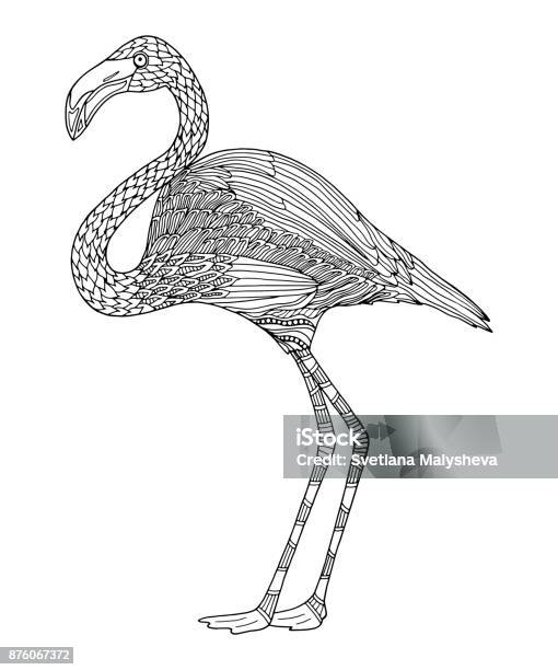 flamingo kleurplaat
