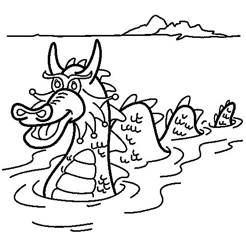 kleurplaat draak