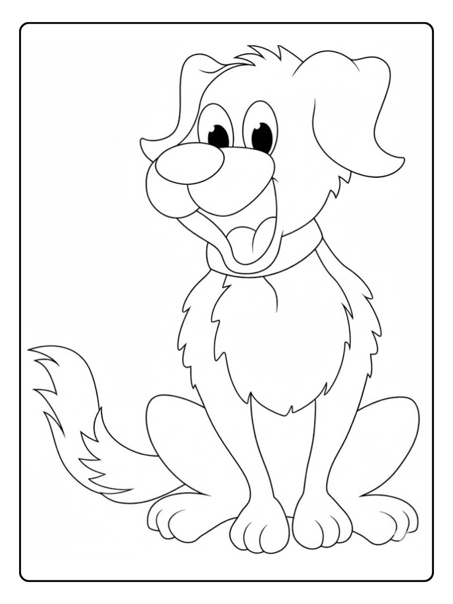 kleurplaten dieren honden