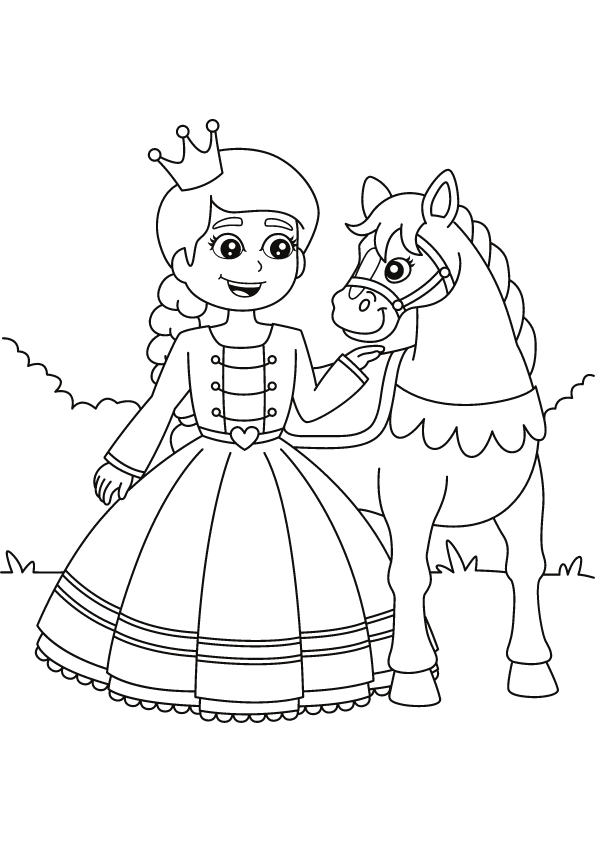 prinsessia kleurplaat